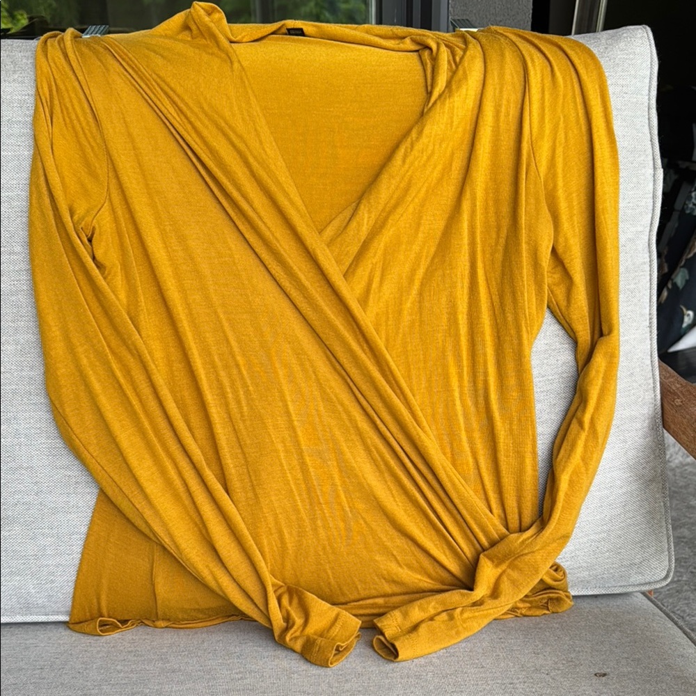 Banana Republic Harvest Gold-Yellow Women's Wrap Top